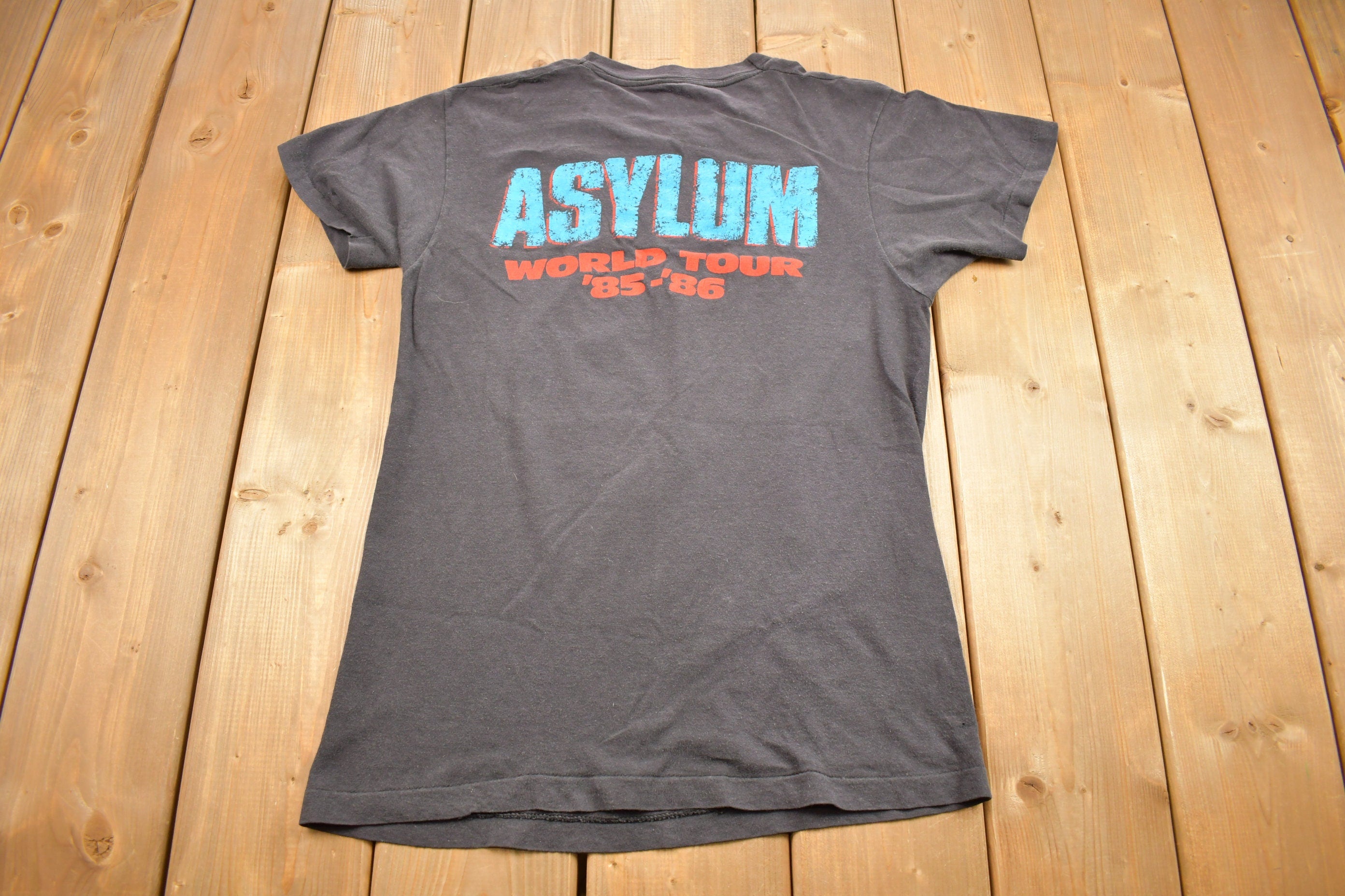 Vintage 1986 KISS Asylum World Wide Tour Band T-Shirt
