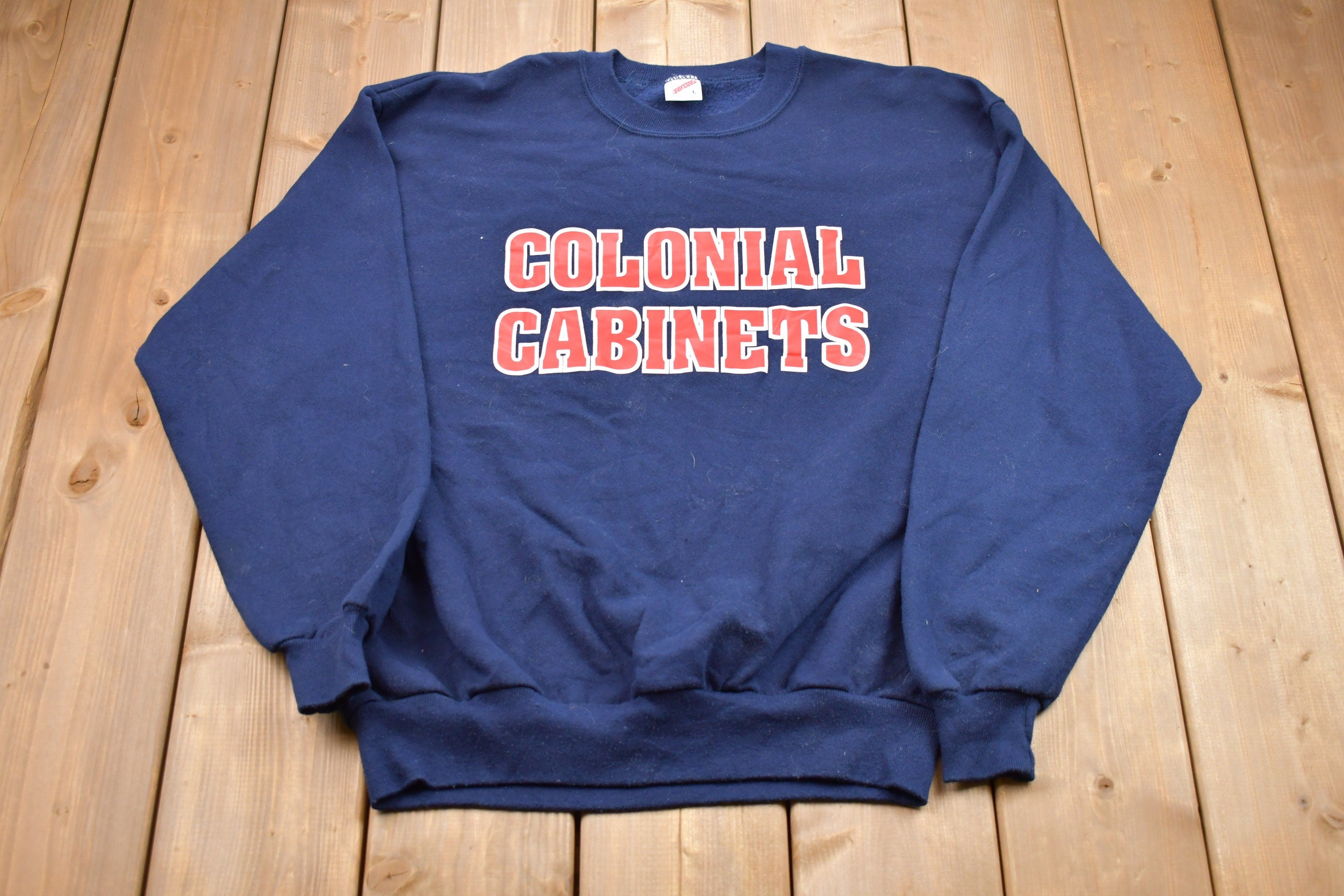 Vintage 1990s Colonial Cabinets Made In USA Crewneck Sweatshirt