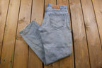 Vintage 1990s Blown Out Knee Rips Levi's 505 Red Tab Jeans Size 32 x 30