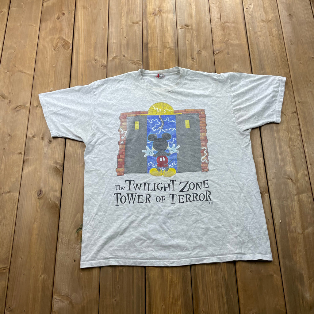 Vintage 90's Mickey Mouse The Twilight Zone Tower Of Terror T-Shirt