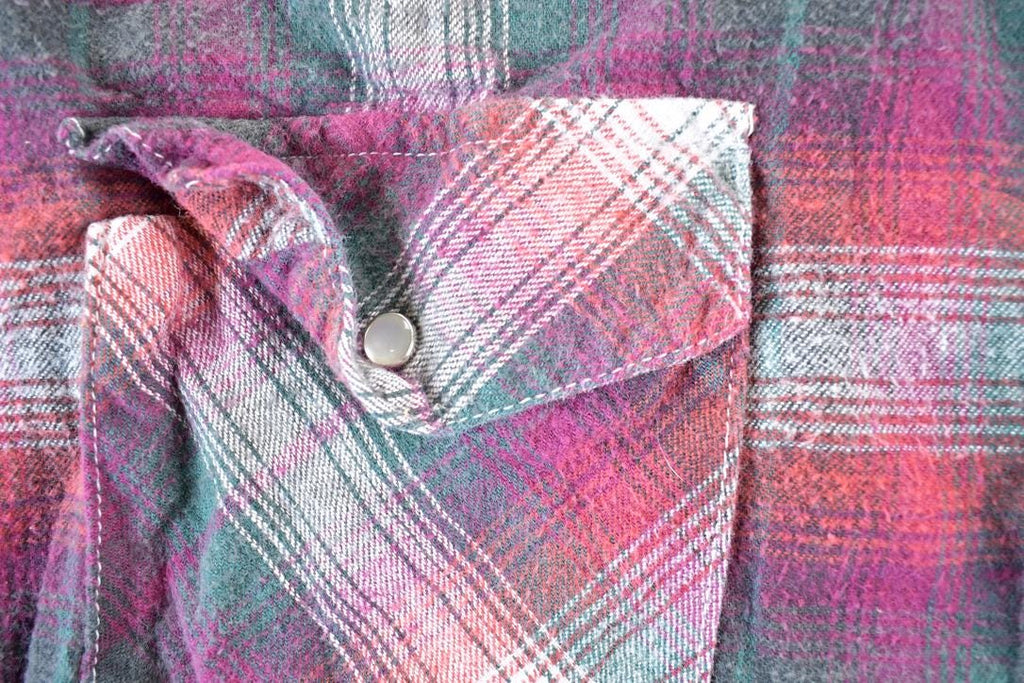 Vintage 1990s Osh Kosh Plaid Button Up Shirt Mens XL
