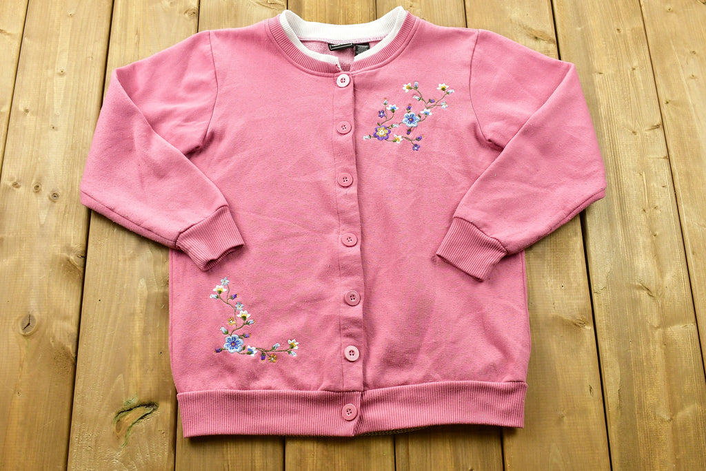 Vintage 90's Floral Embroidered Cardigan