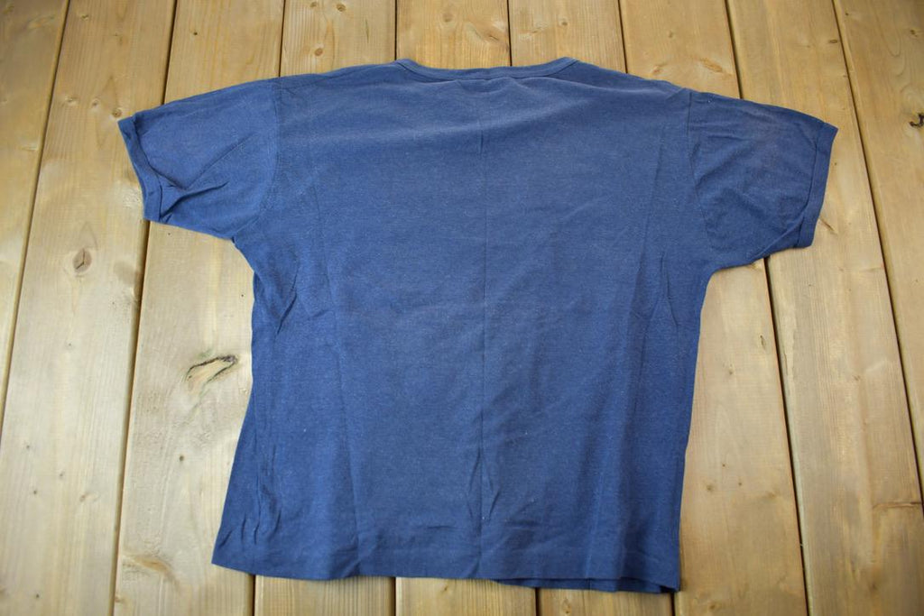 Vintage 1970s CREW Graphic Ringer T-Shirt