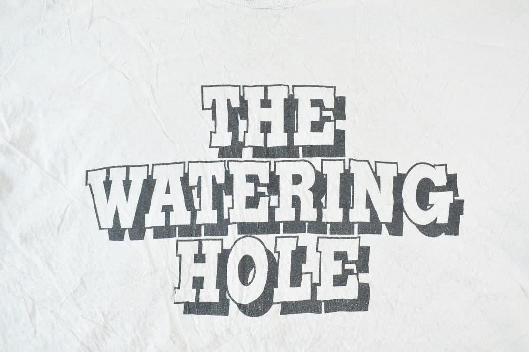 Vintage 1990s The Watering Hole Home Of The Wings Single Stitch T-Shirt