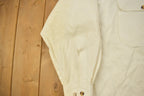 Vintage 1990s Tommy Hilfiger Embroidered Flag Patch Button Up Shirt