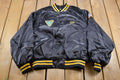 Vintage 1980s Pro Louie Pro Fit Wrecking Crew Satin Bomber Jacket