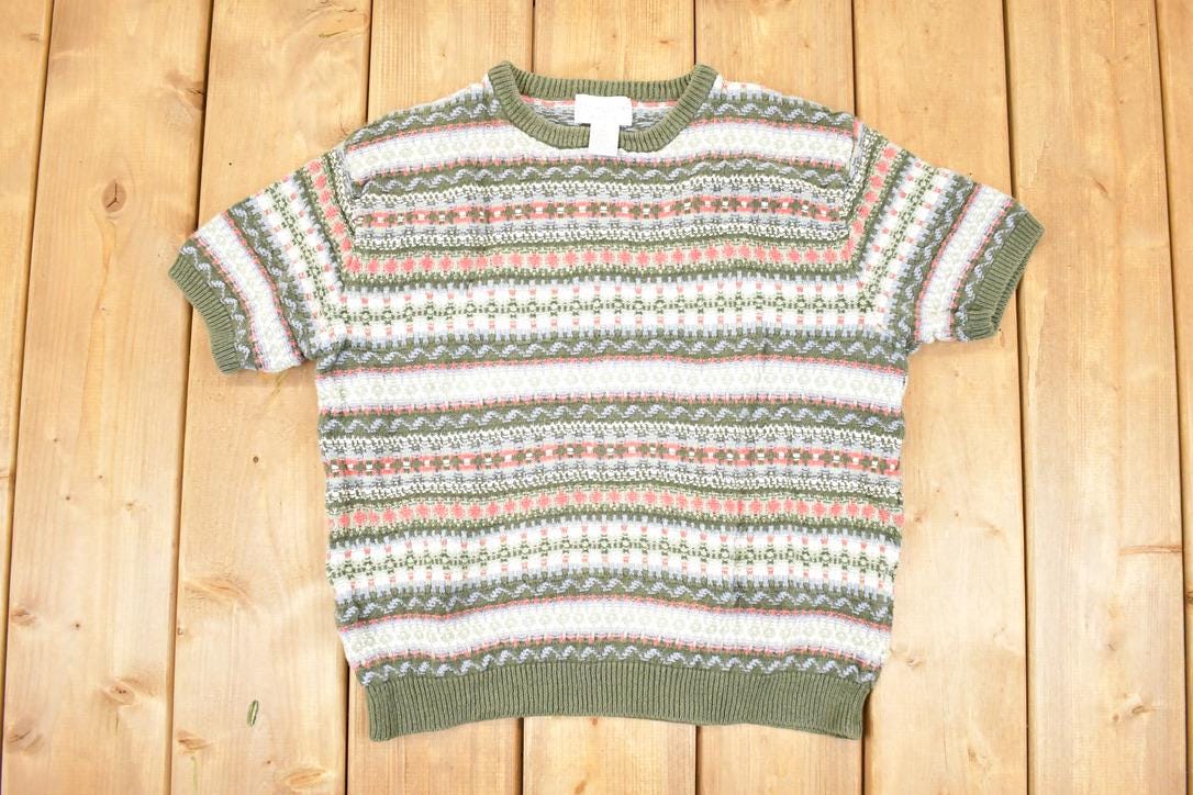 Vintage 1990s Christopher & Banks Knit Crewneck Sweater Women's L