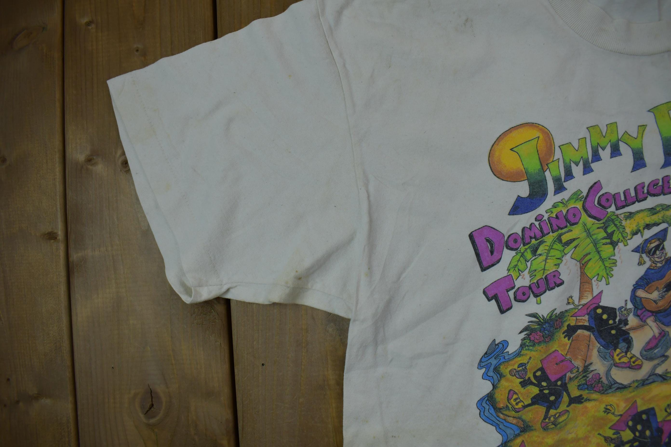 Vintage 1995 Jimmy Buffett Domino College Summer Session Graphic T Shirt