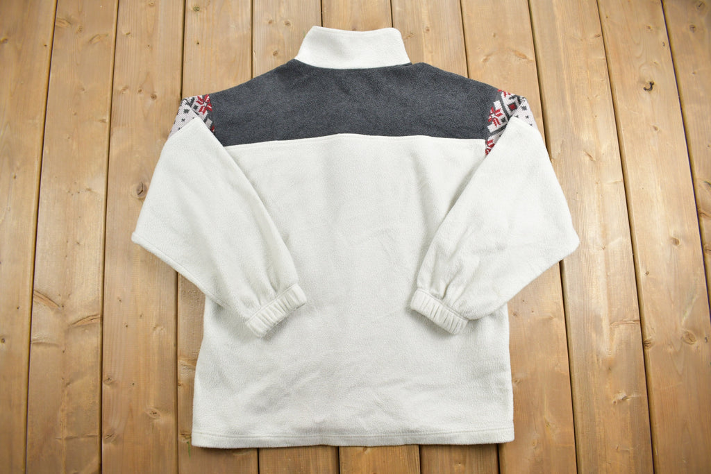 Vintage 1990s Fleece Button Up Sweater