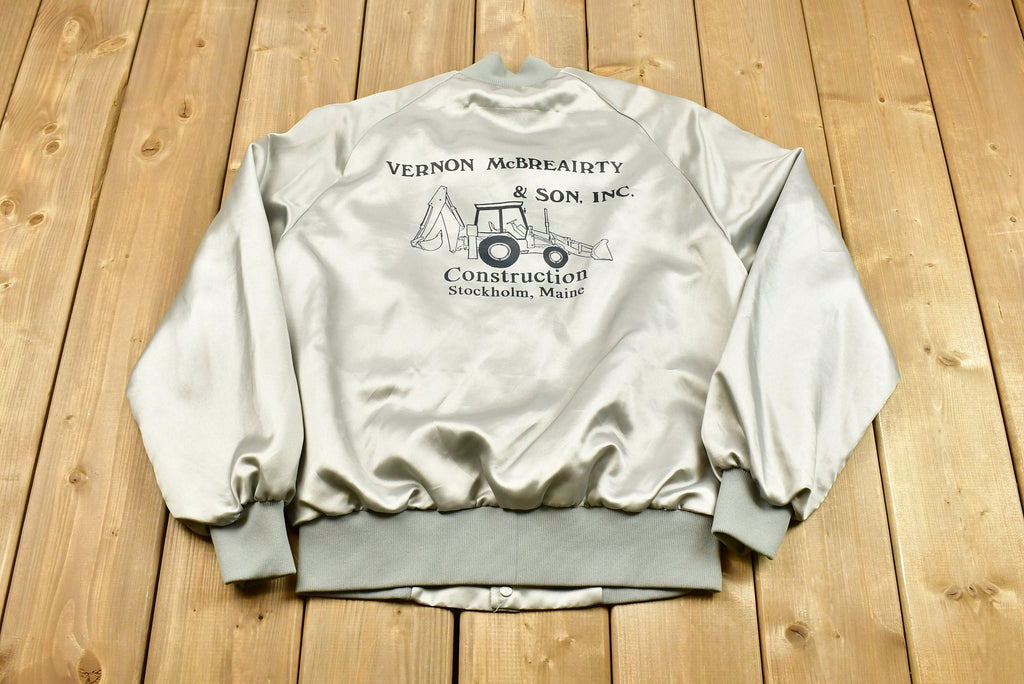 Vintage 1980s Satin Bomber Jacket