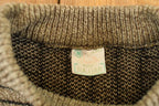 Vintage 1990s Najjar Knit Crewneck Sweater Men's M / 90's Abstract Pattern 3D Knitted Sweatshirt