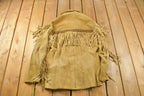 Vintage 1960s Golden Bear Fringe Leather Jacket