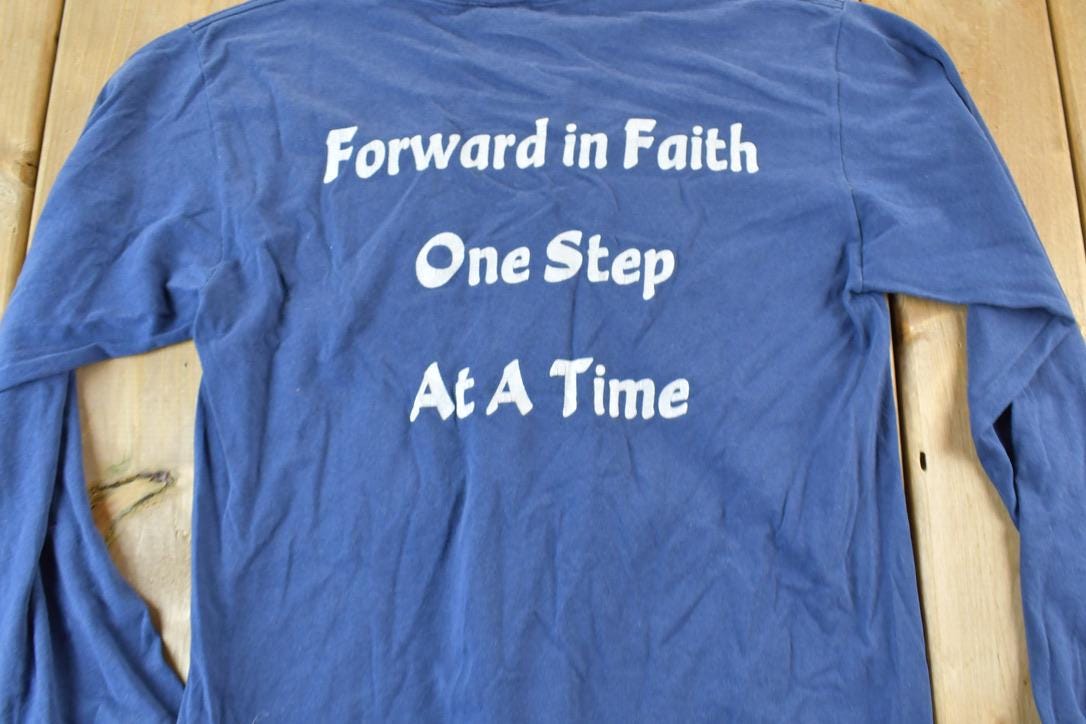 Vintage 1990s Unity Christian Cross Country Single Stitch T-Shirt