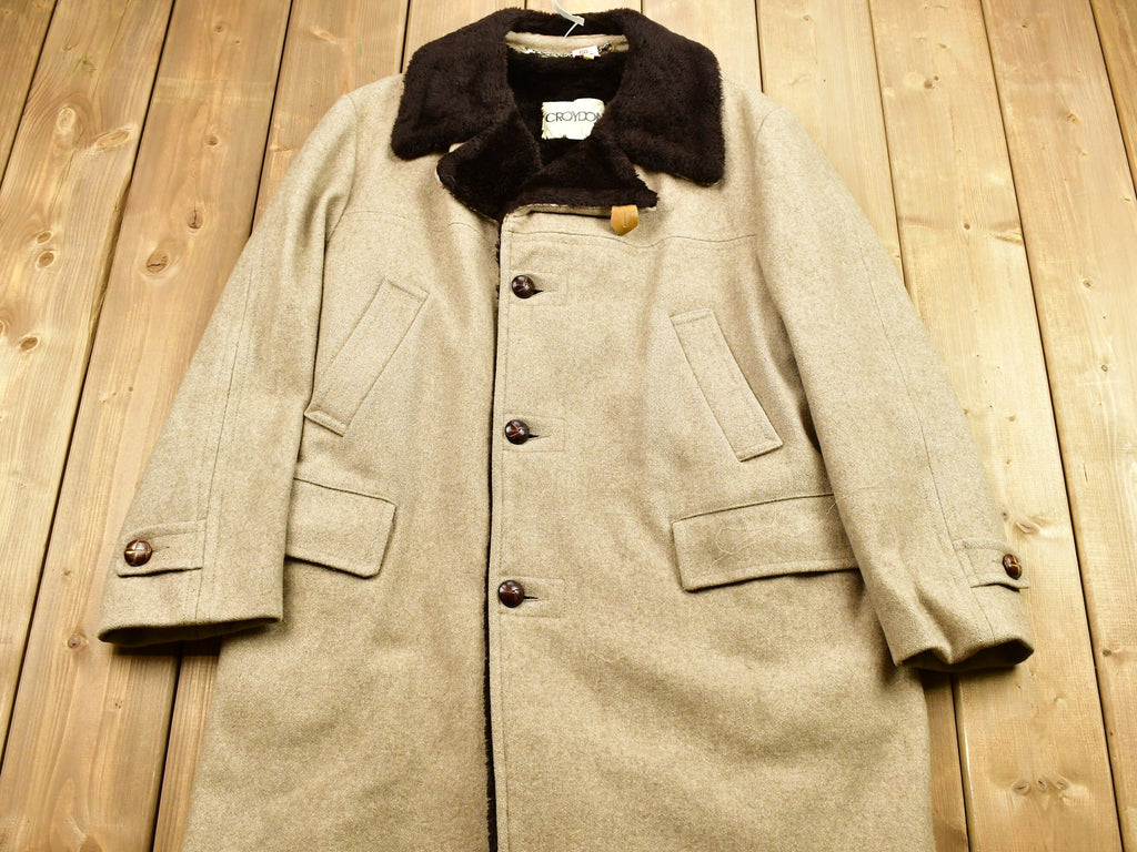 Vintage 1980s Fur Collar Winter Jacket