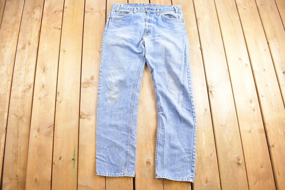 Vintage 1990s Levi's Orange Tab Jeans Size 34 x 31.5