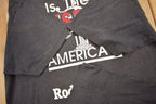 Vintage 1990s Rodney King Justice Theme Graphic 3D Emblem T-Shirt
