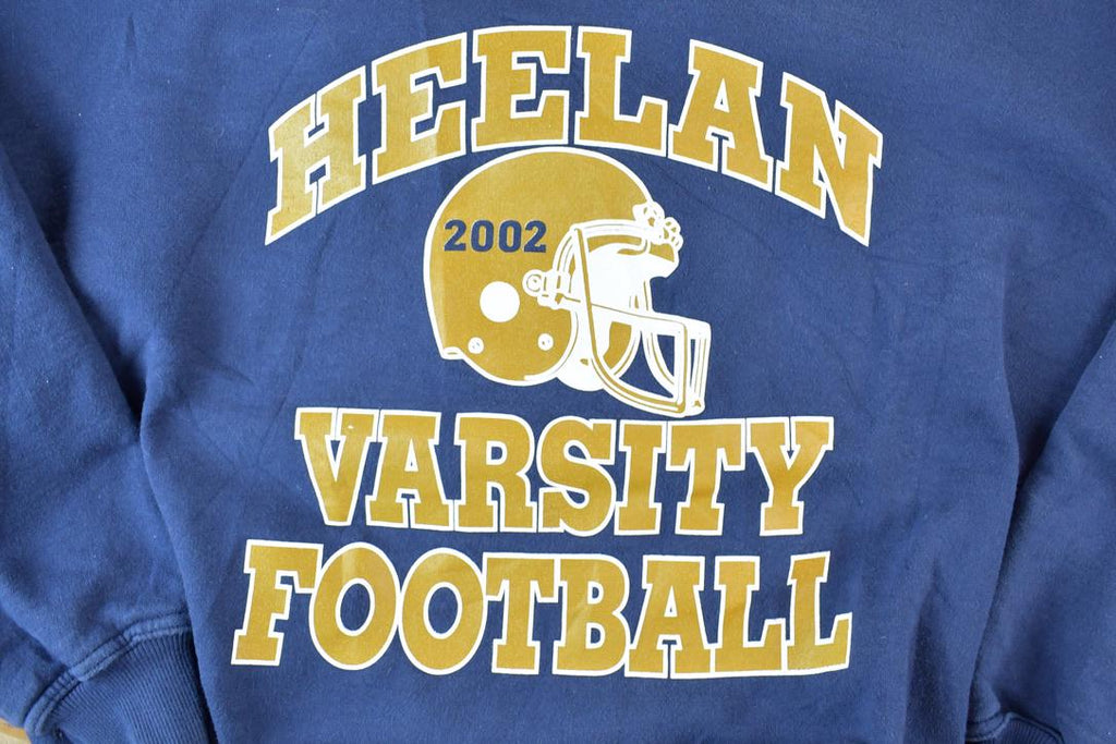 Vintage 2002 Heelan Varsity Football University Collegiate Crewneck