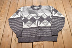 Vintage 1990s Knitted Crewneck Sweater