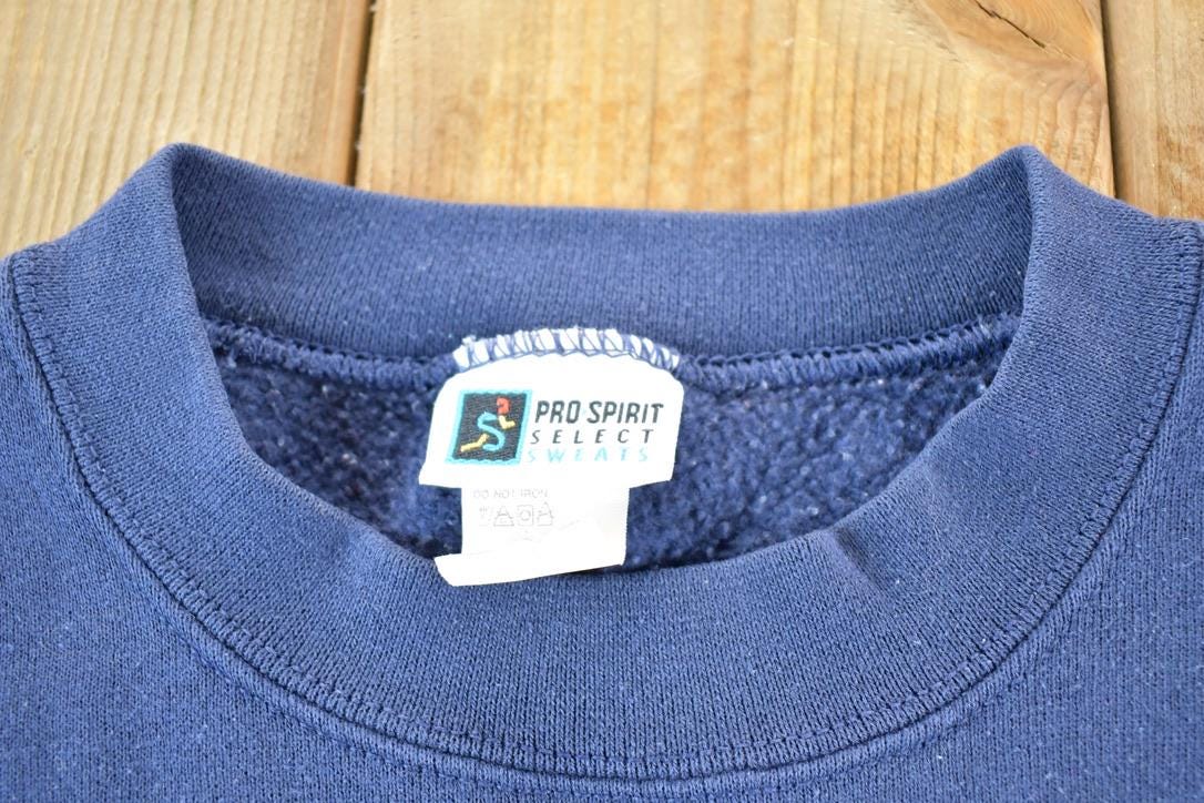 Vintage 1990s Pro Select Navy Crewneck Sweatshirt Mens M