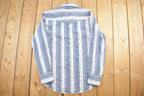 Vintage 1990s Rustler Blue Plaid Button Up Flannel Shirt