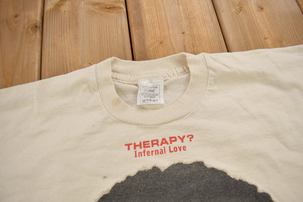 Vintage 1995 Therapy Infernal Love Tour Band T-shirt