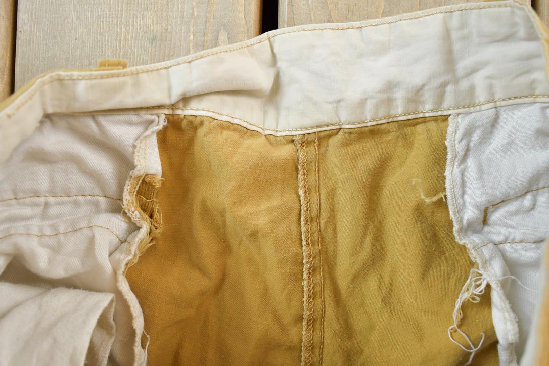 Vintage 1970s Tan Denim Work Jeans Size 34 x 25