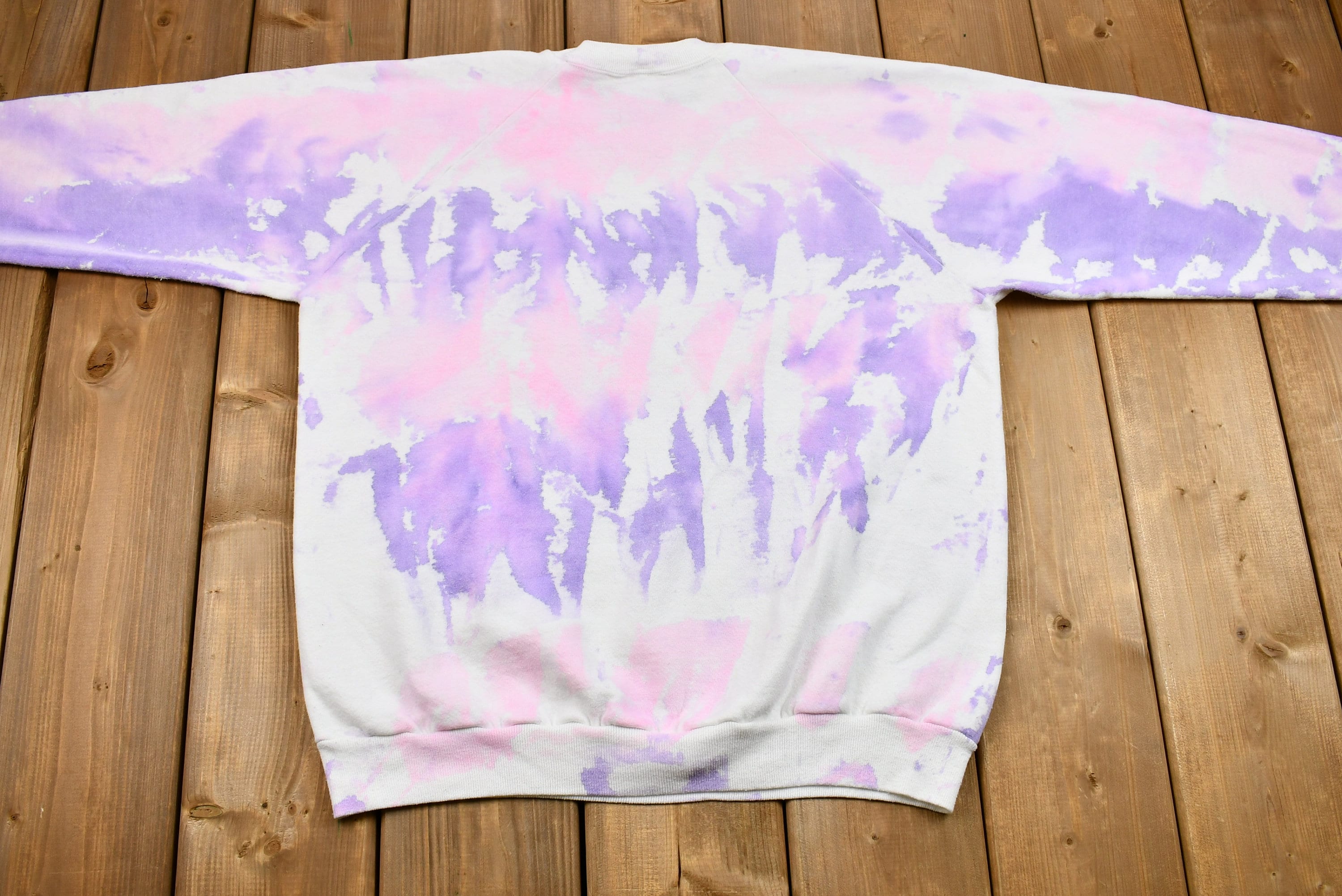 Vintage 1990 Spoiled BRAT Graphic Tie Dye Raglan Sweatshirt