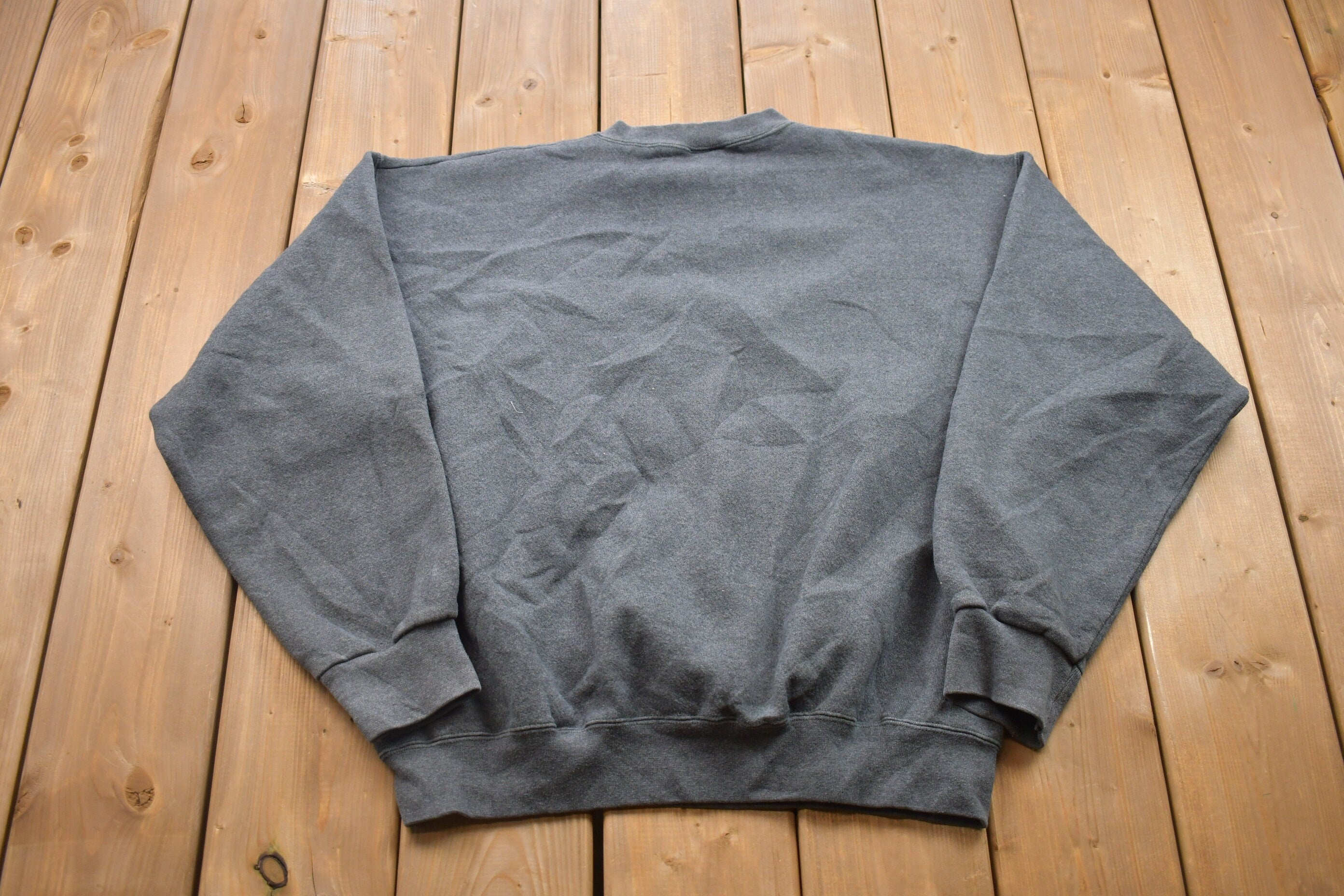 Vintage 1990s Brittania Sport Blank Grey Crewneck Sweatshirt