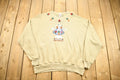 Vintage 1990s Hand Embroidered Granma Style Crewneck Sweatshirt