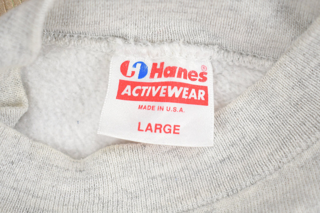Vintage 1980s Grey Hanes Blank Crewneck Sweatshirt
