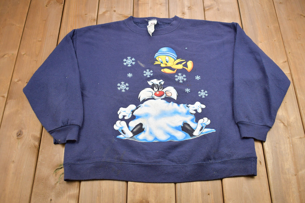 Vintage 1990s Looney Tunes Warner Bros Tweety Graphic Crewneck
