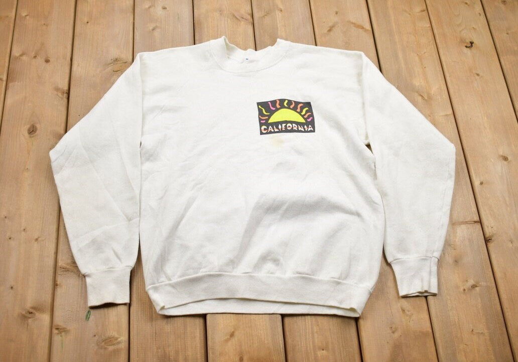 Vintage 1980s California Crewneck Sweatshirt / 80s Crewneck / Souvenir Sweater / Streetwear / Travel And Vacation / 80s California Crewneck