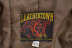 Vintage 1980s Leathertown Leather Sherpa Jacket