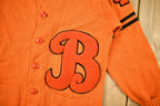 Vintage 1950s 100% Wool Collegiate Cardigan Knit Sweater