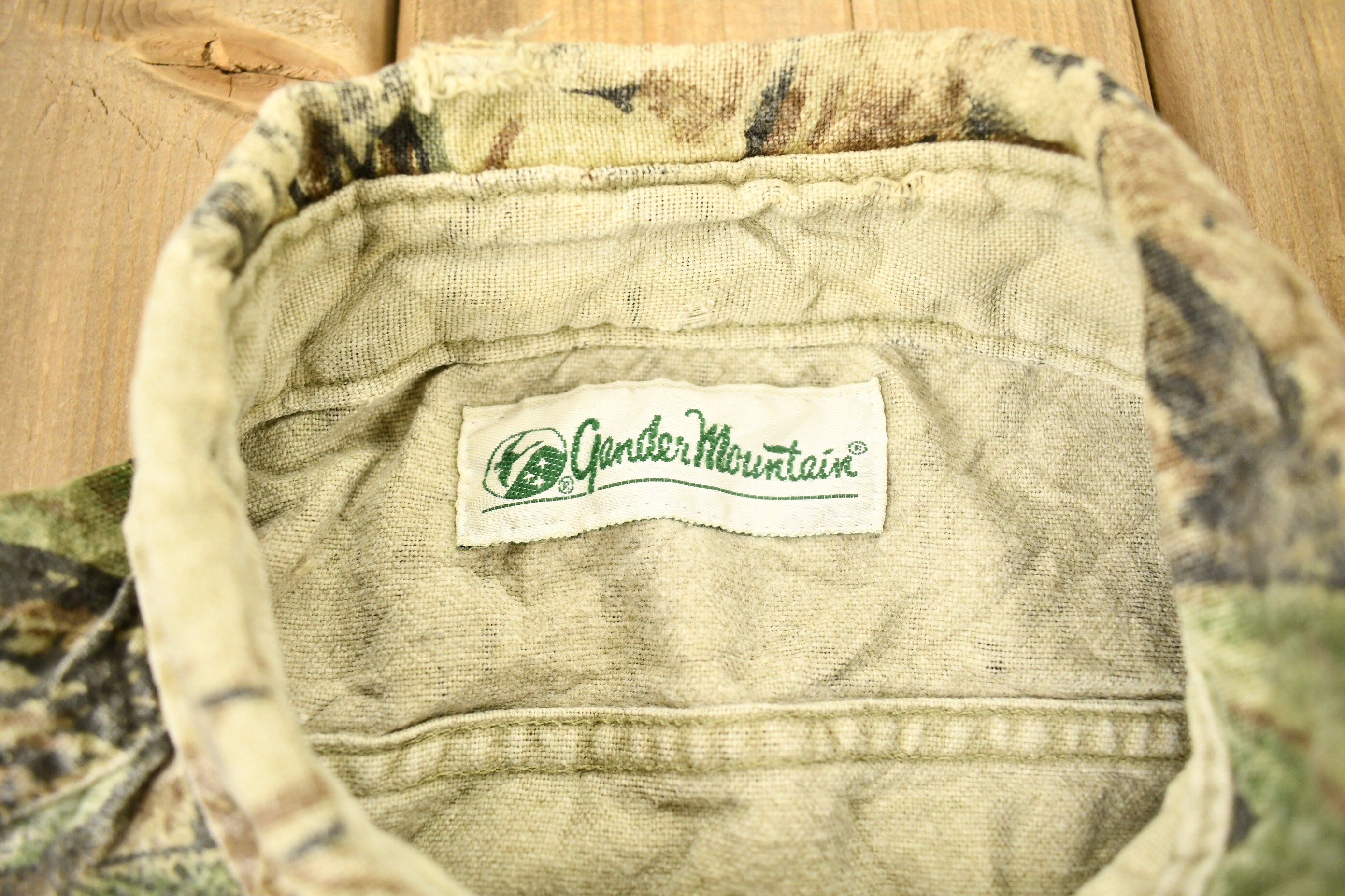 Vintage 1990s Gander Mountain Real Tree Camouflage Button Up Shirt