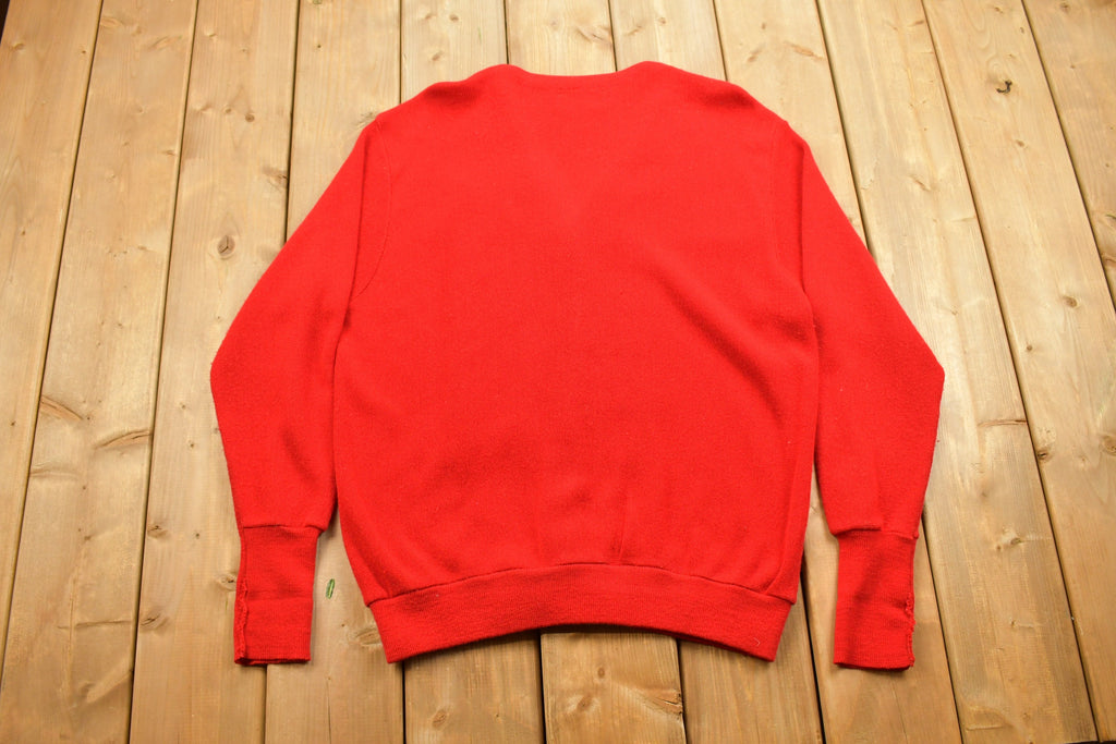 Vintage 1990s I Zod Knitted Cardigan Sweater