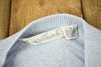 Vintage 1980s Light Blue Blank Raglan Crewneck Sweatshirt