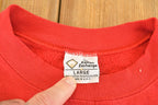 Vintage 1990s Nebraska Crewneck Sweatshirt Men's M / NCAA College Spellout / 90s Heavyweight Collegiate Sweater