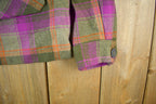 Vintage 1960s 1970s Wool Flannel Button Up Jacket Shirt Women's S-M