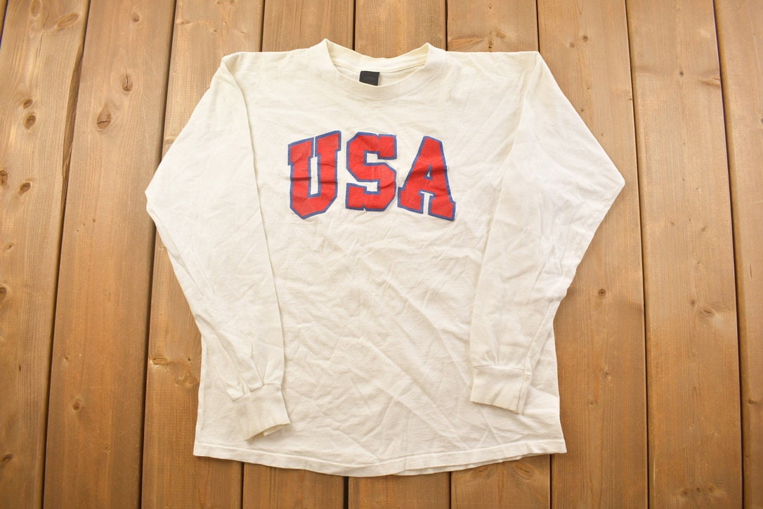 Vintage 1990s USA Graphic T Shirt