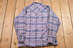 Vintage 1980s King O Winter Lined Plaid Button Up Shirt