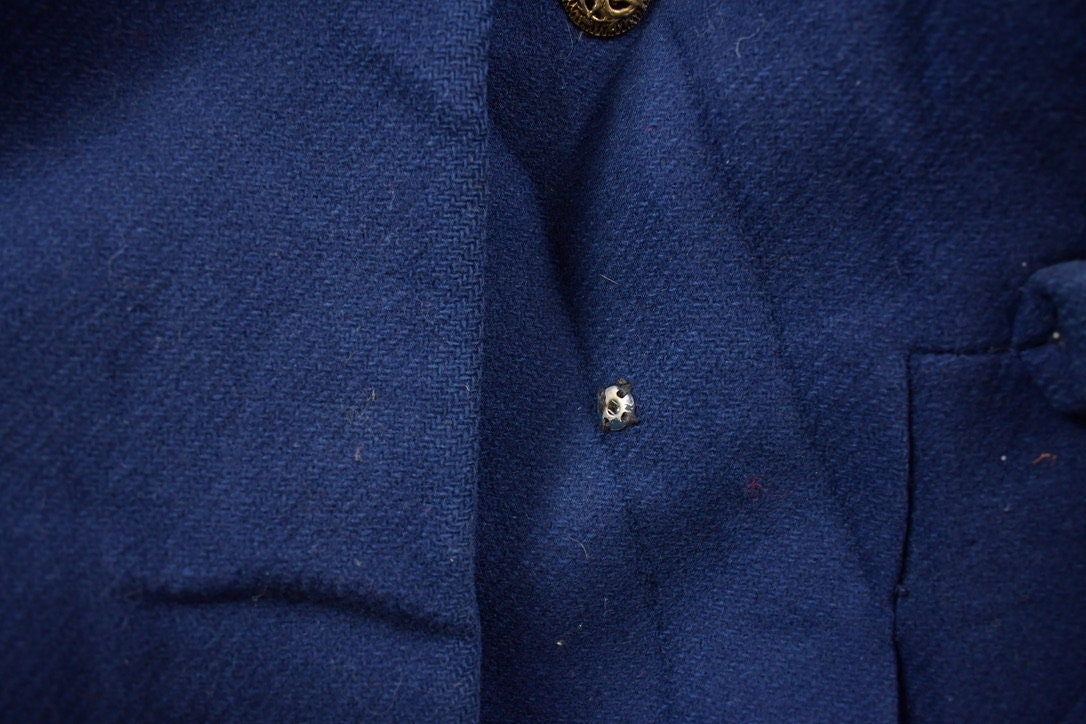Vintage 1970s Menswear Button Up Pea Coat  1970s Overcoat  Vintage Button Up  Winter Outerwear  Winter Essentials