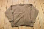 Vintage 1990s Beige Wool Cardigan Sweater
