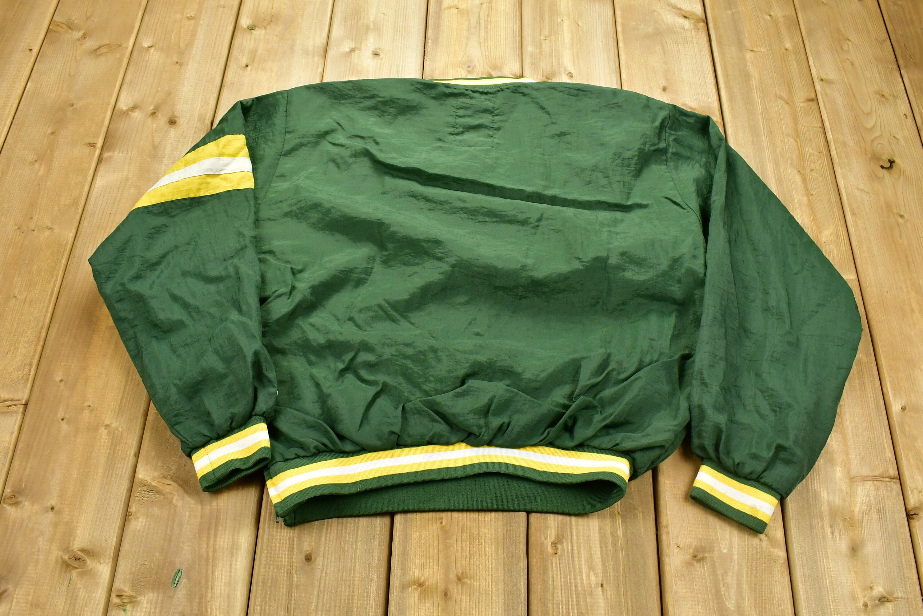 Vintage 1990s Green Bay Packers NFL Youth Windbreaker Jacket