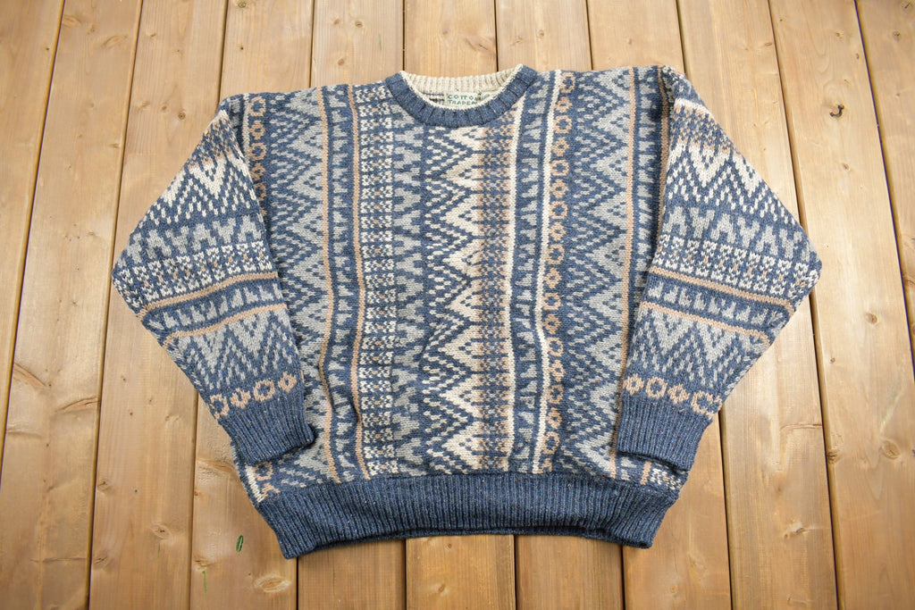 Vintage 1990s Cotton Traders Knit Crewneck Sweater