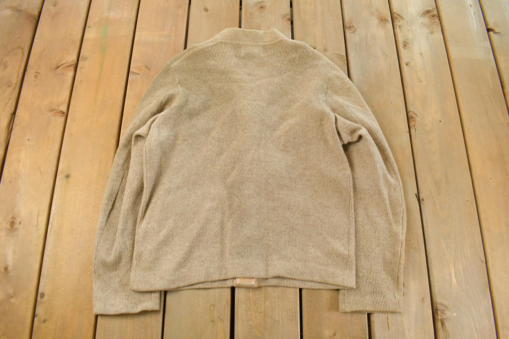 Vintage 1950s Lamb Knit Wool Knit Cardigan Sweater Men's Small