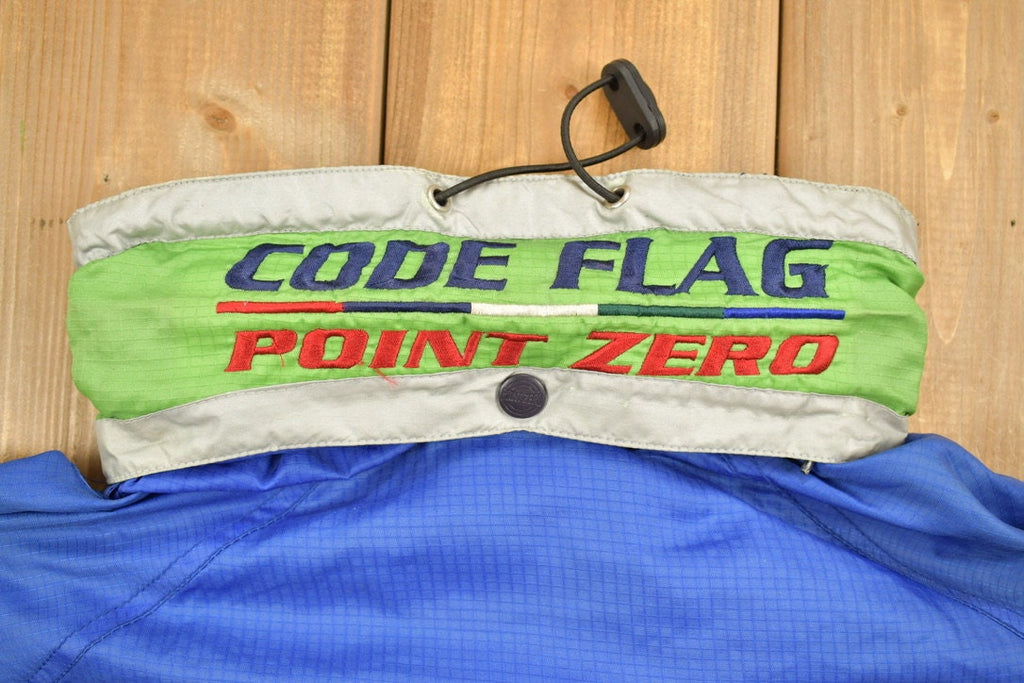 Vintage Point Zero Code Red Windbreaker Jacket