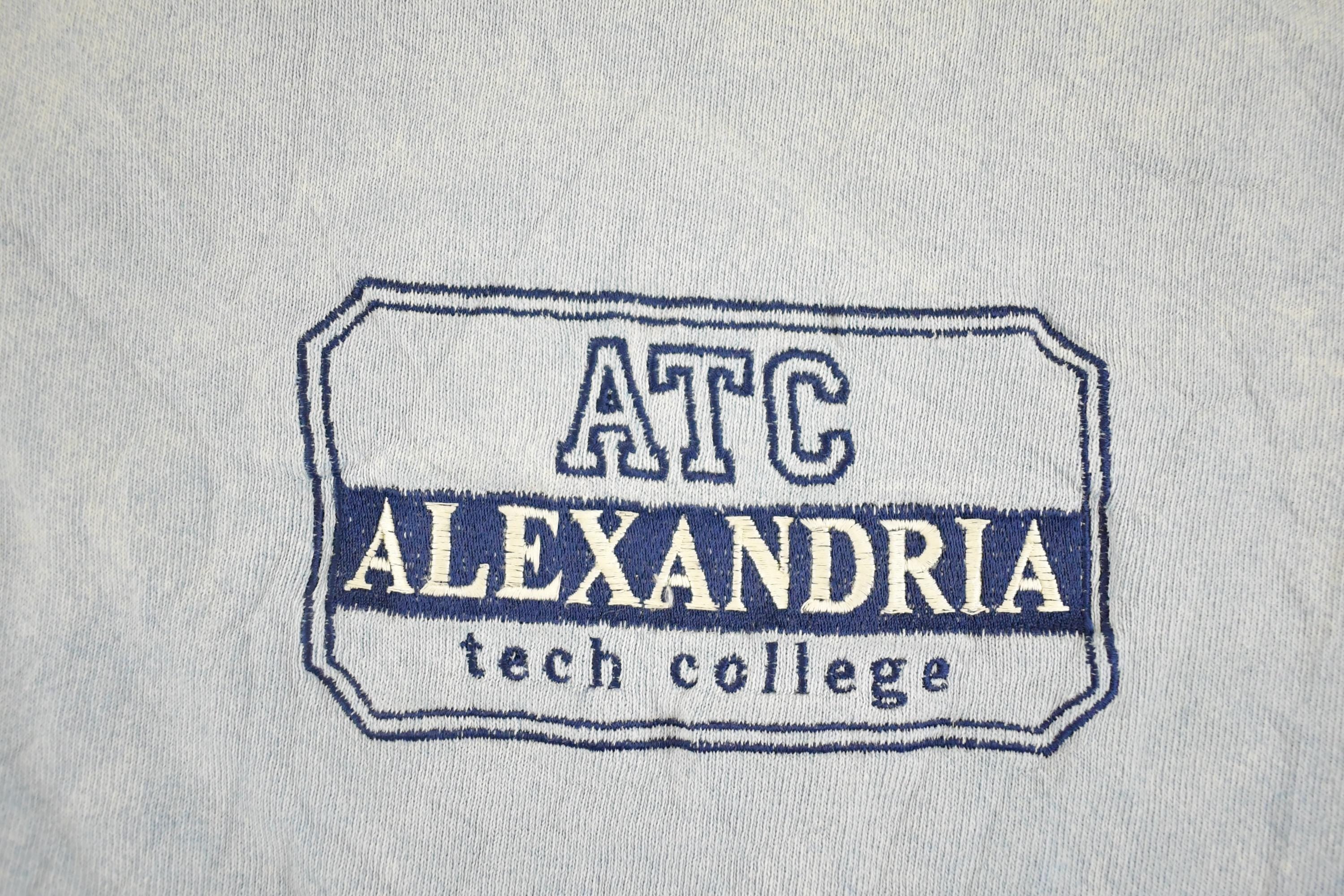 Vintage 1990s Alexandria Tech College Crewneck Sweatshirt Men's L