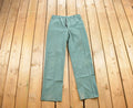 Vintage 1980s Mint Green Wool Trousers Size