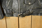 Vintage 1990s Leather Biker Jacket Men's Small